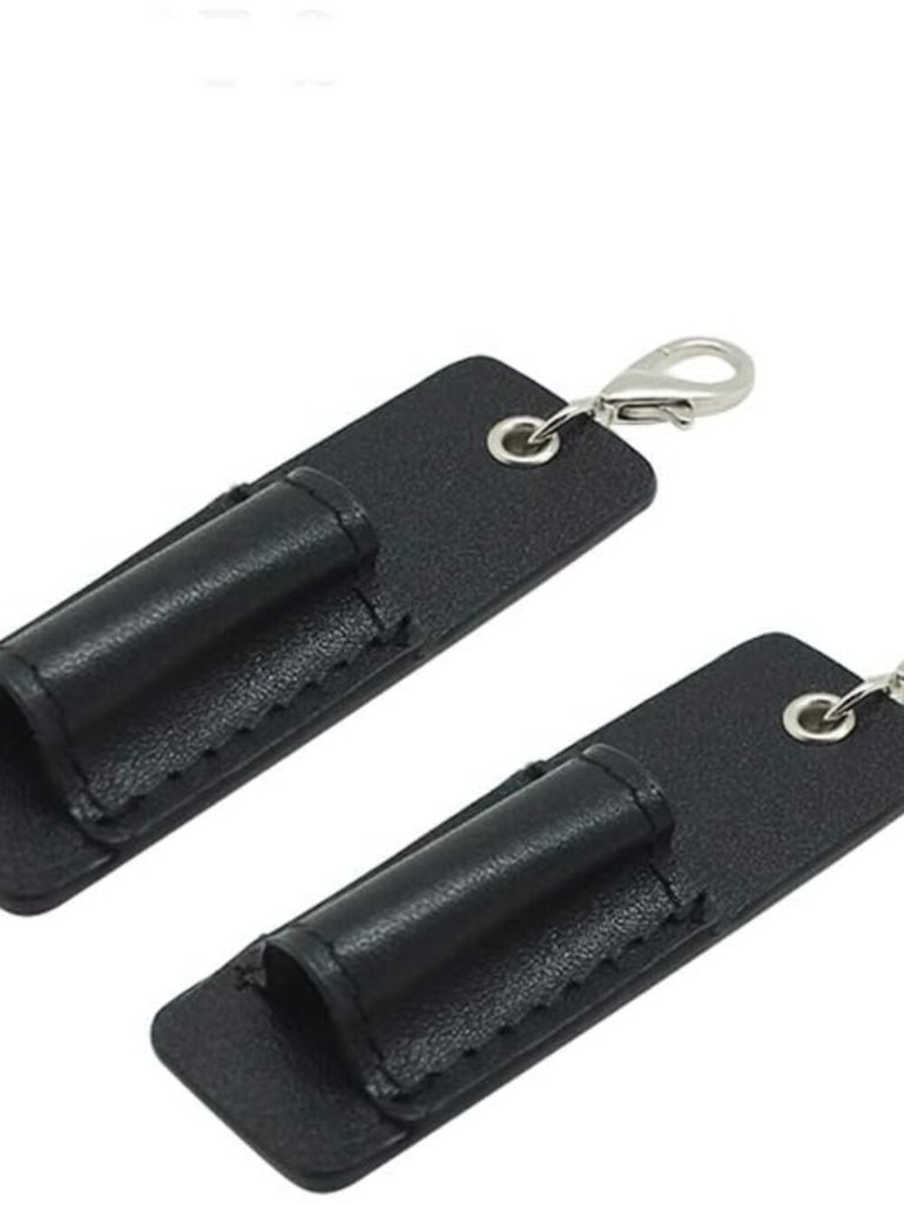 Genuine Leather Pen Holder, 2 Pack Pen Pencil Holders for Badge Holder or Neck L